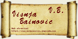 Višnja Bainović vizit kartica